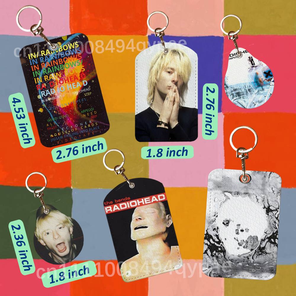 Leather Card Wallet - R-Radiohead In Rainbows Leather Access Card
