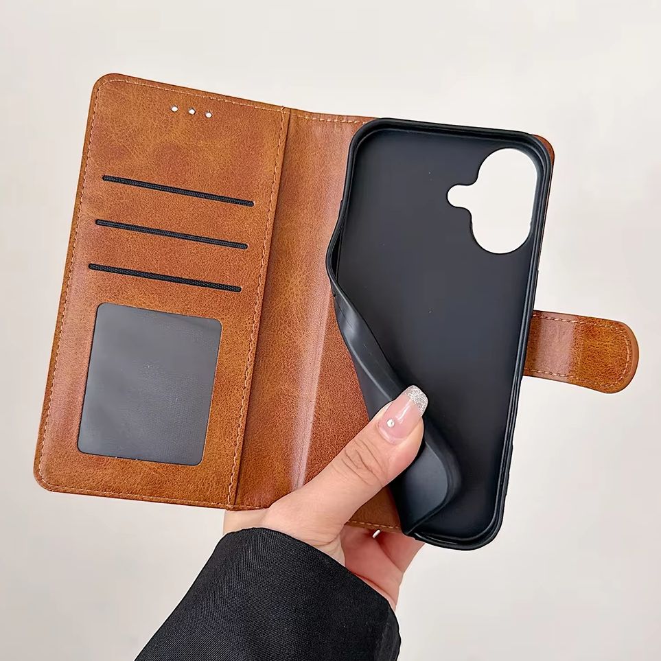 Flip Wallet PU Leather Phone C - Leather Card Wallet recension och pris