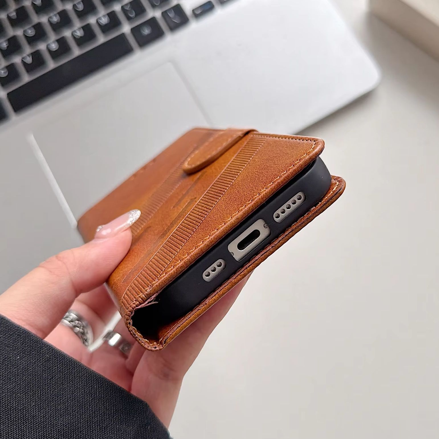 Flip Wallet PU Leather Phone C - Leather Card Wallet recension och pris